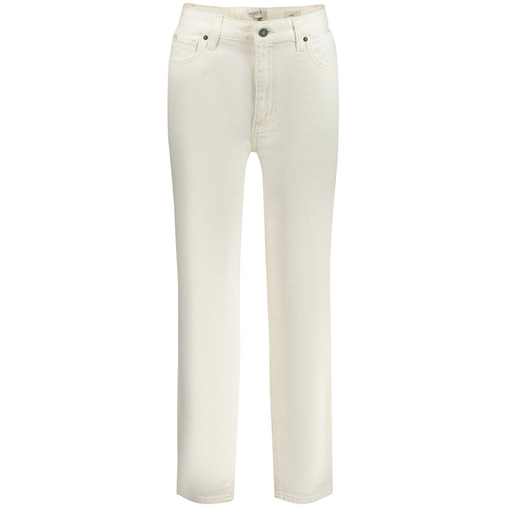 Guess Jeans Weiße Baumwoll-Jeans für Frauen