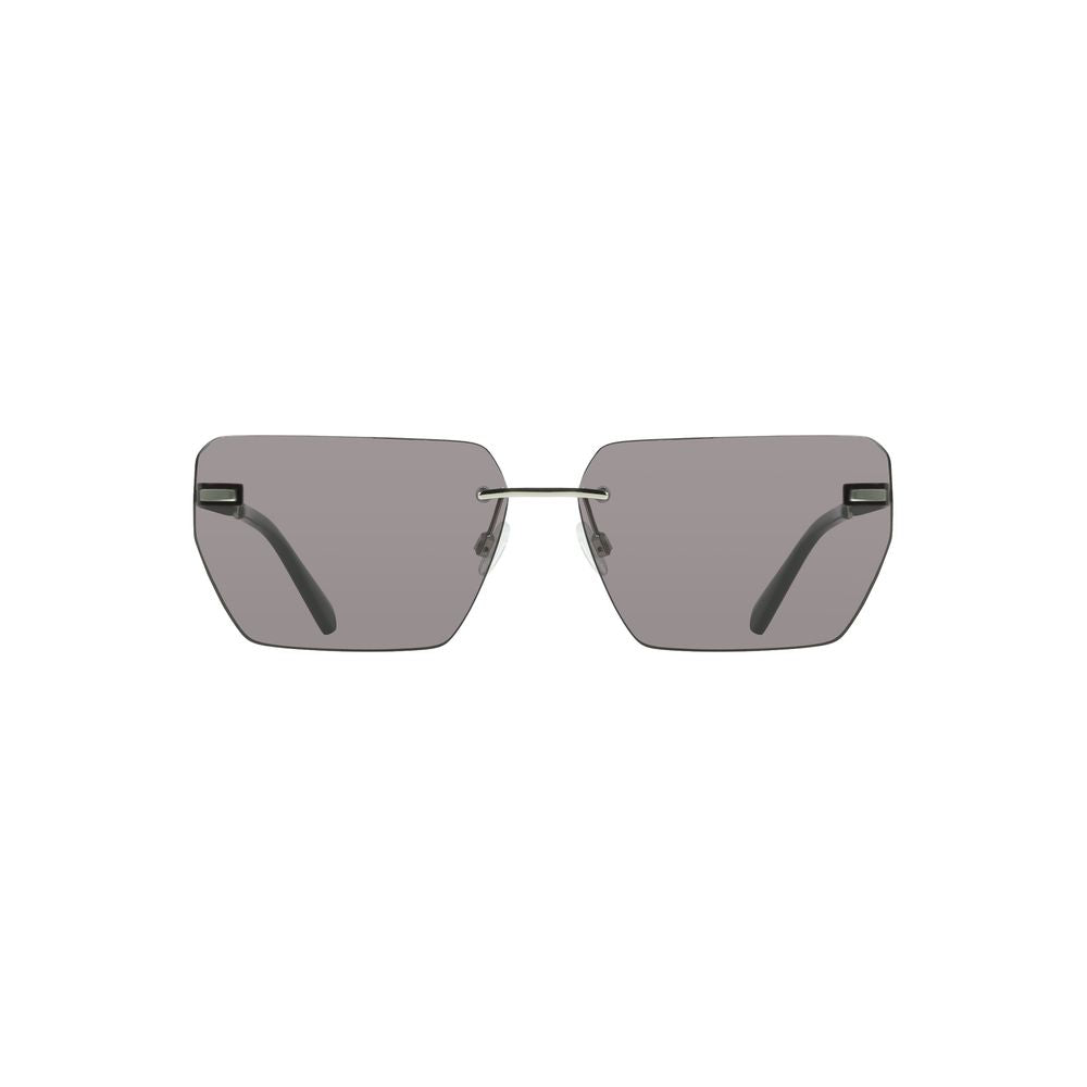 Calvin Klein Graue Metall-Sonnenbrille für Männer