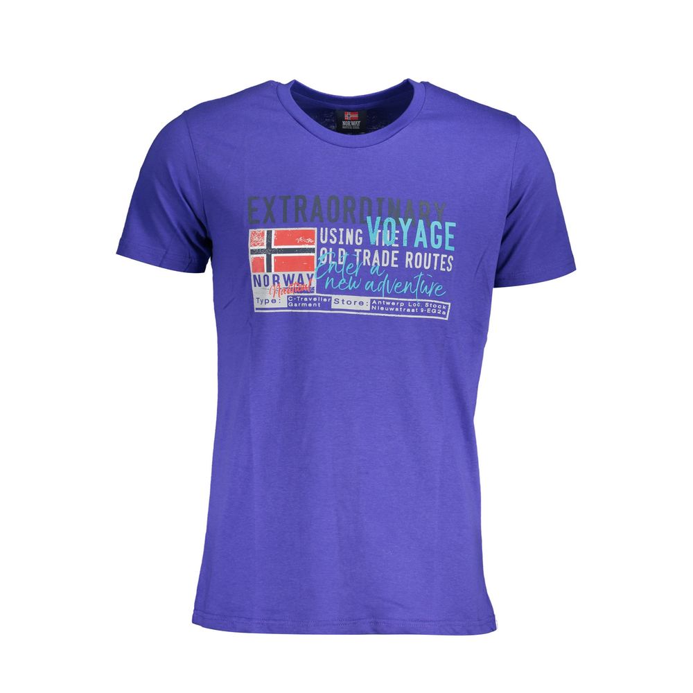 Norway 1963 T-Shirt aus blauer Baumwolle