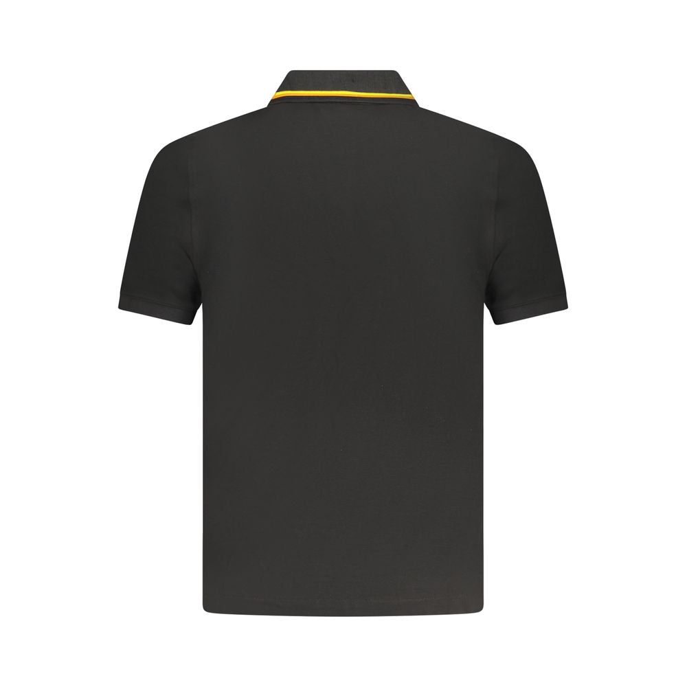 K-WAY Schwarzes Baumwoll-Poloshirt