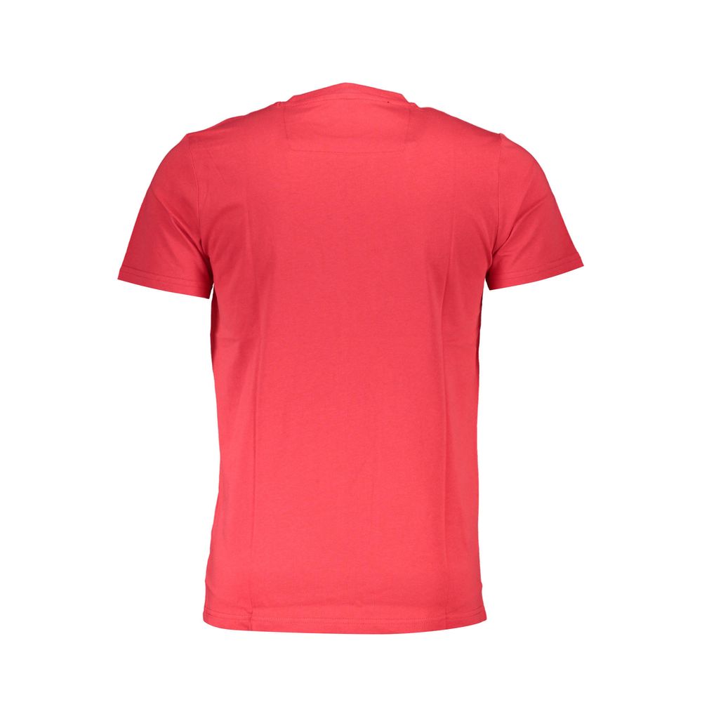 Cavalli Class Rotes Baumwolle Männer T-Shirt
