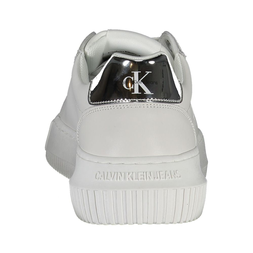 Calvin Klein Sneaker aus weißem Polyester