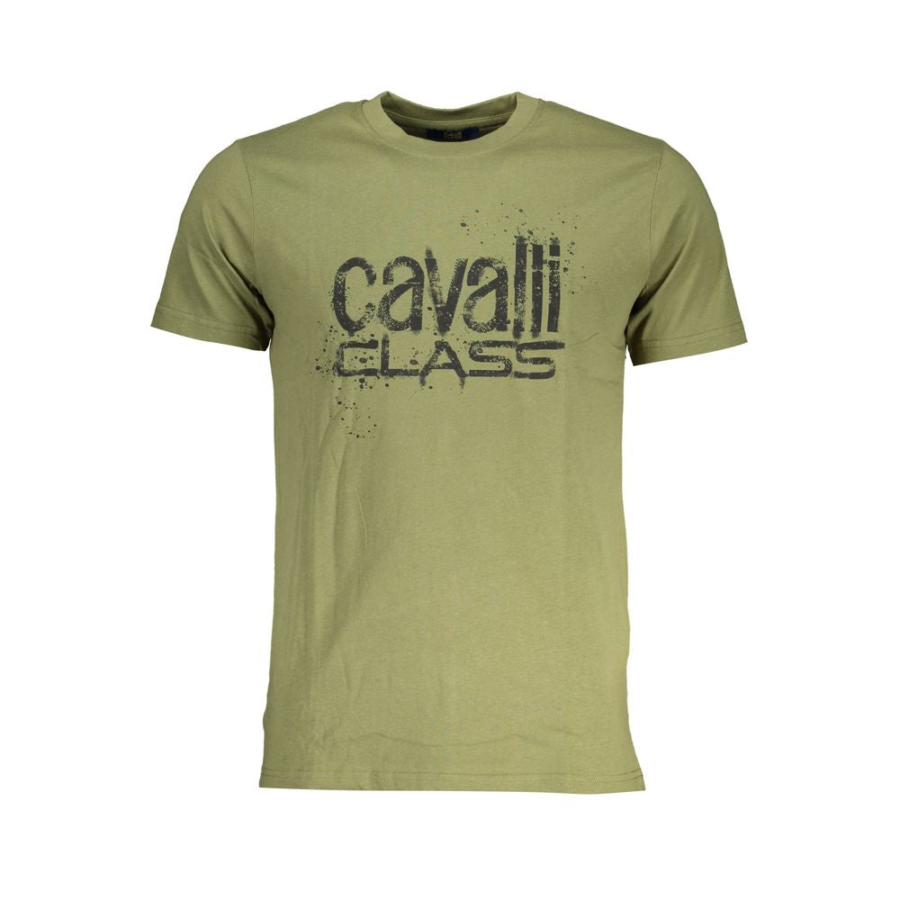 Cavalli Class T-Shirt aus grüner Baumwolle