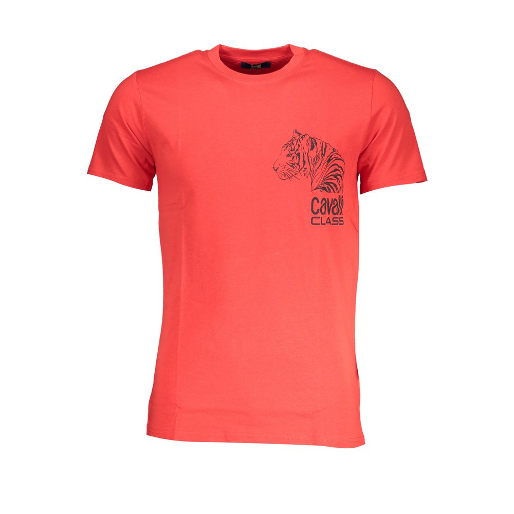 Cavalli Class T-Shirt aus roter Baumwolle