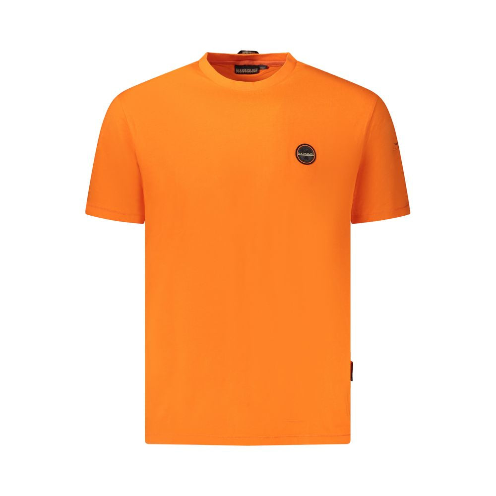Napapijri Orange Baumwolle Männer T-Shirt