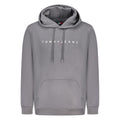 Tommy Hilfiger Grigio Cotton Men Sweatshirt Hooded Embroidery Pocket