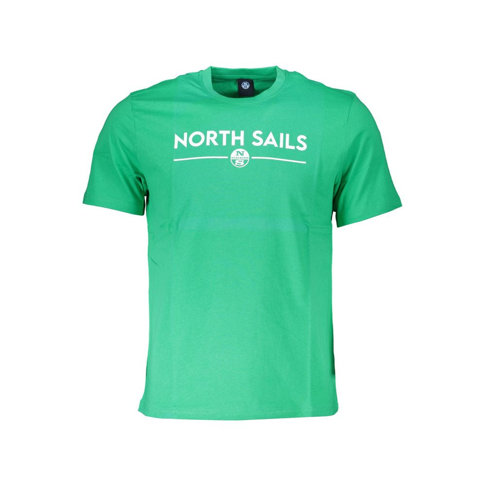 North Sails T-Shirt aus grüner Baumwolle
