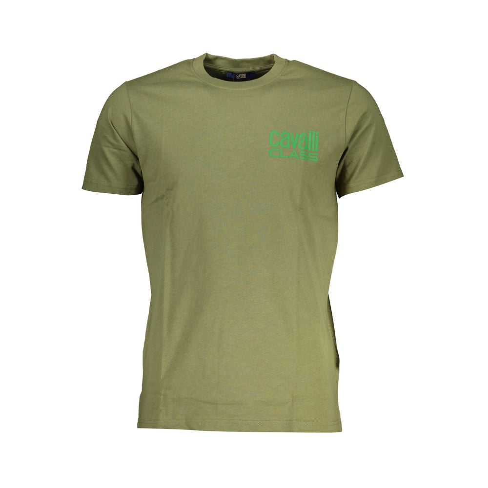 Cavalli Class T-Shirt aus grüner Baumwolle