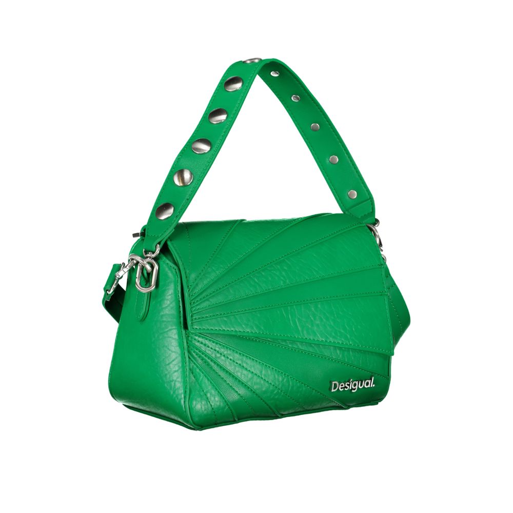 Desigual Grüne Polyethylen-Handtasche