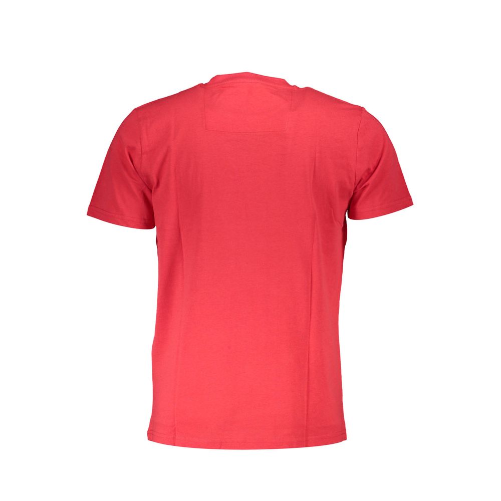 Cavalli Class Rotes Baumwolle Männer T-Shirt