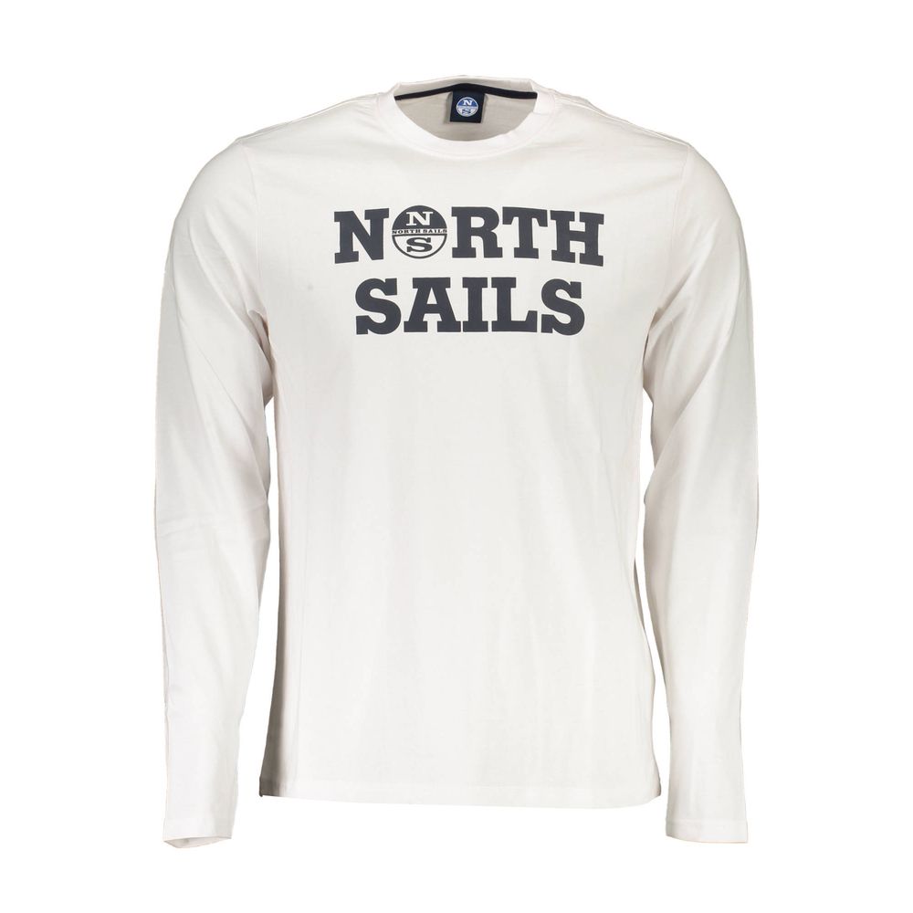North Sails Weißes Baumwolle Männer T-Shirt