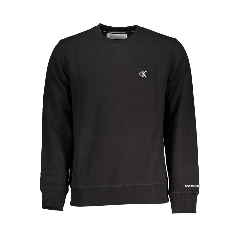 Calvin Klein Schwarzer Baumwollpullover für Männer