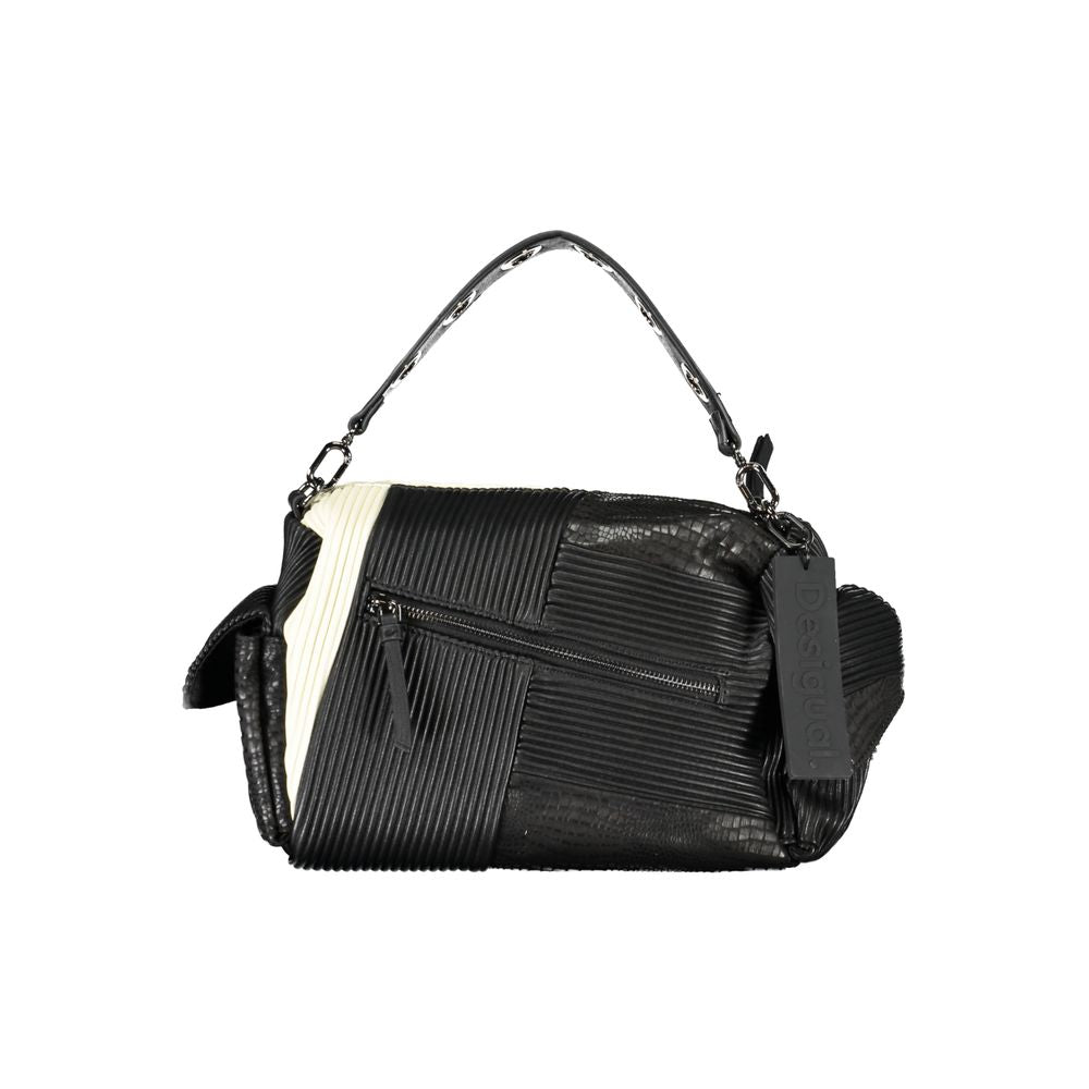 Desigual Schwarze Polyethylen-Handtasche