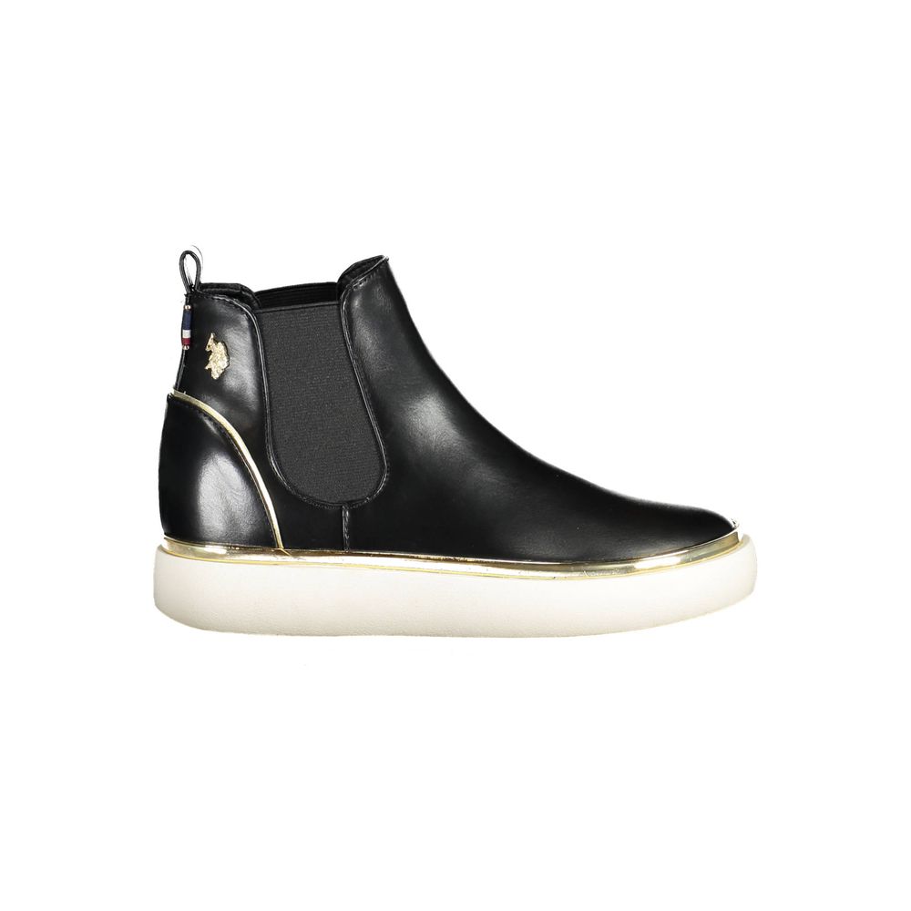 U.S. POLO ASSN. Schwarzer Polyester Damenstiefel