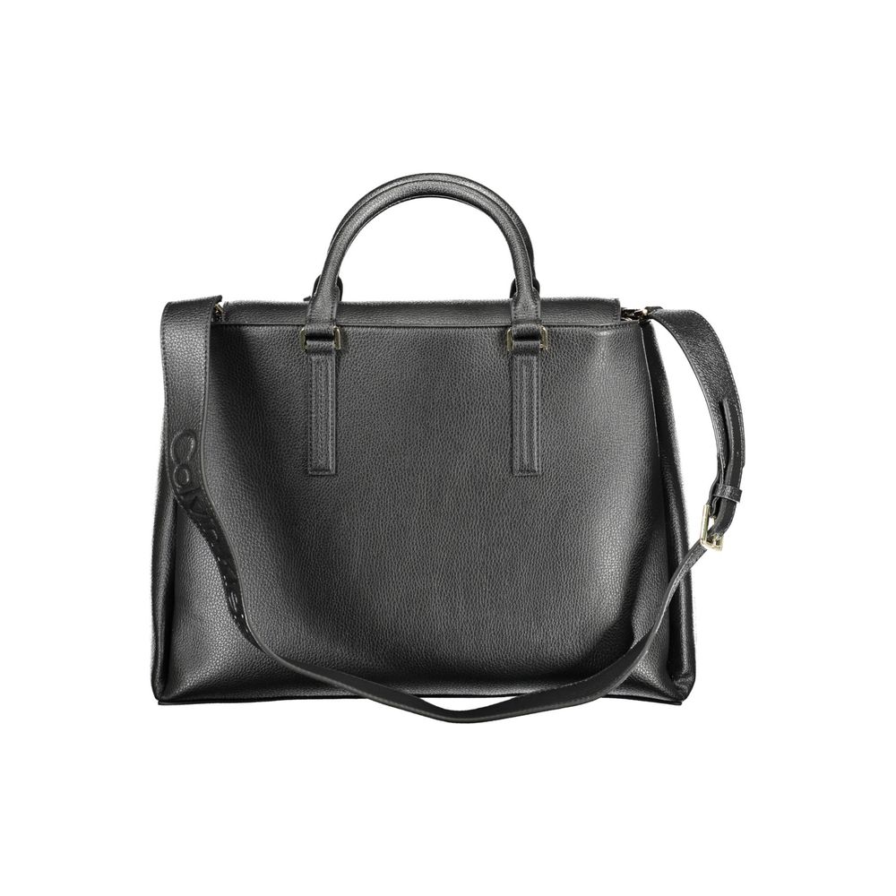 Calvin Klein Schwarz Recyceltes Polyester Damen Handtasche