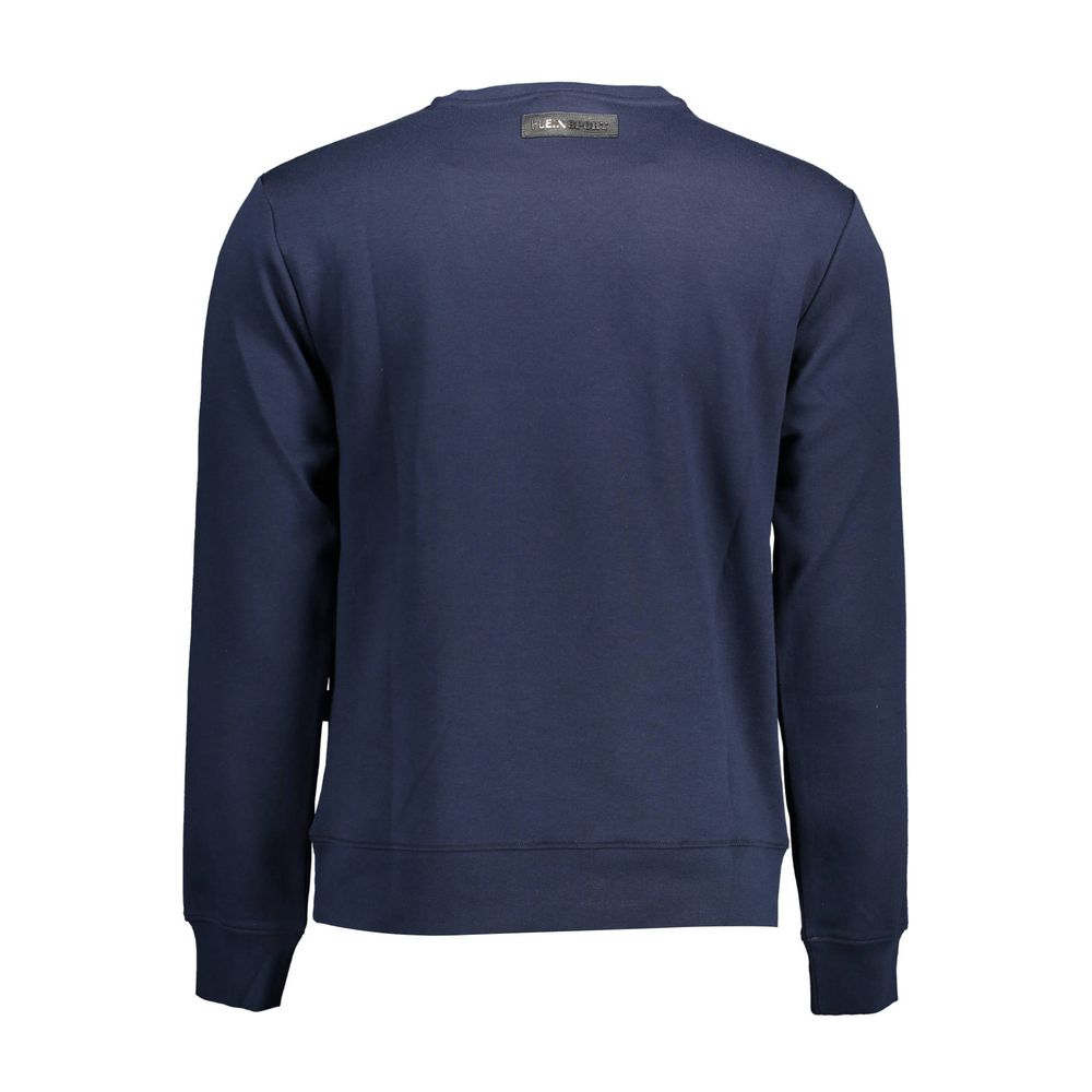 Plein Sport Blauer Baumwollpullover für Männer