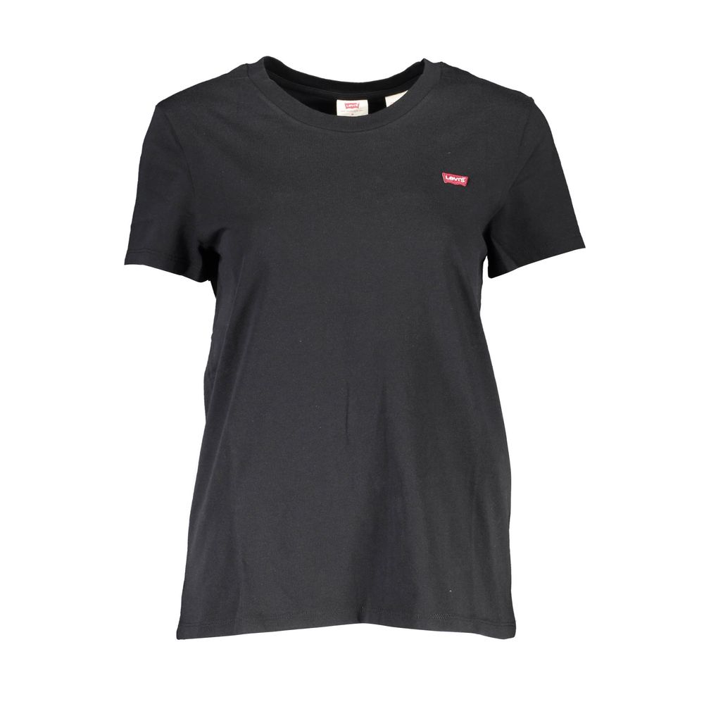 Levi's Schwarzes Baumwoll-T-Shirt für Frauen