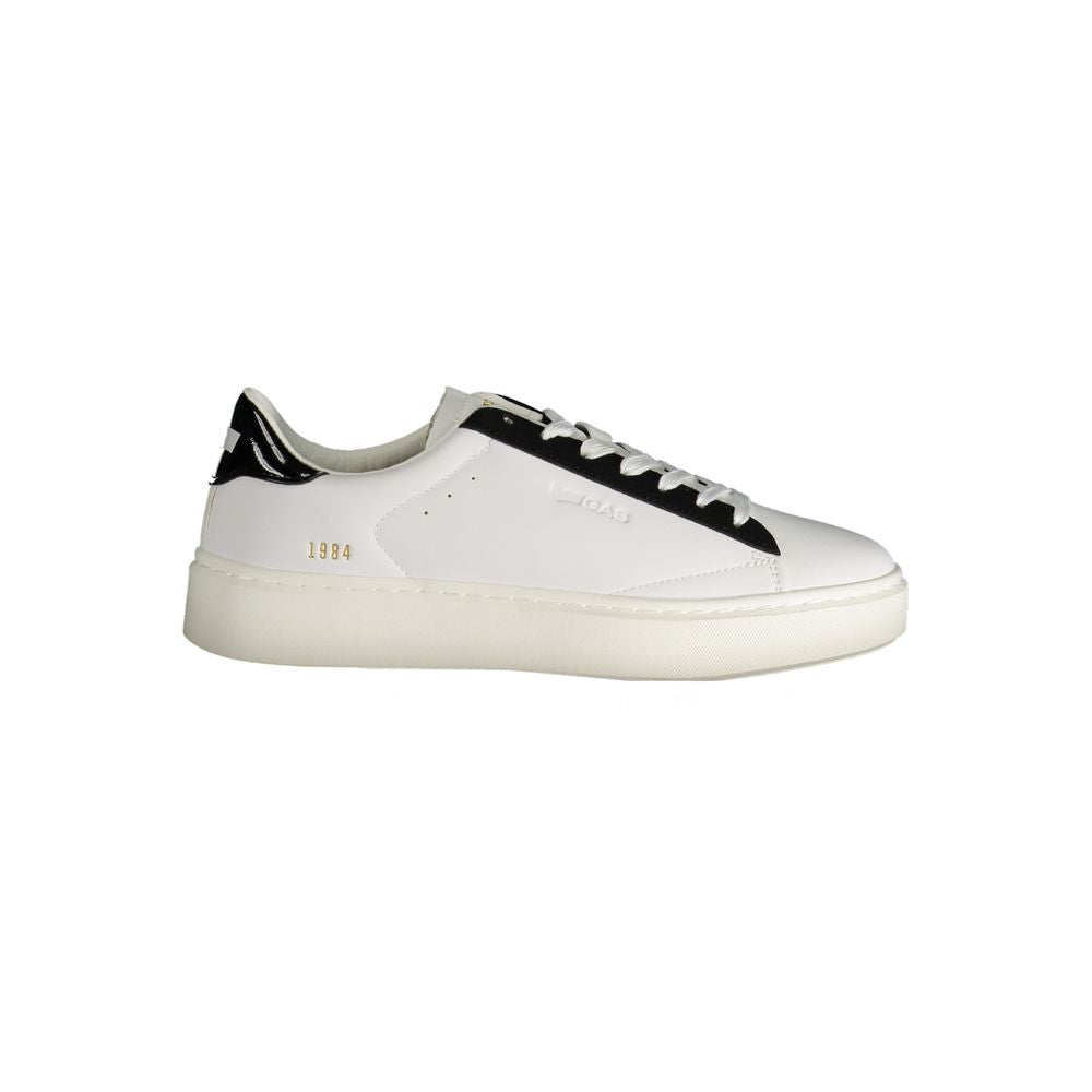 Gas Weißer Polyester Damen Sneaker