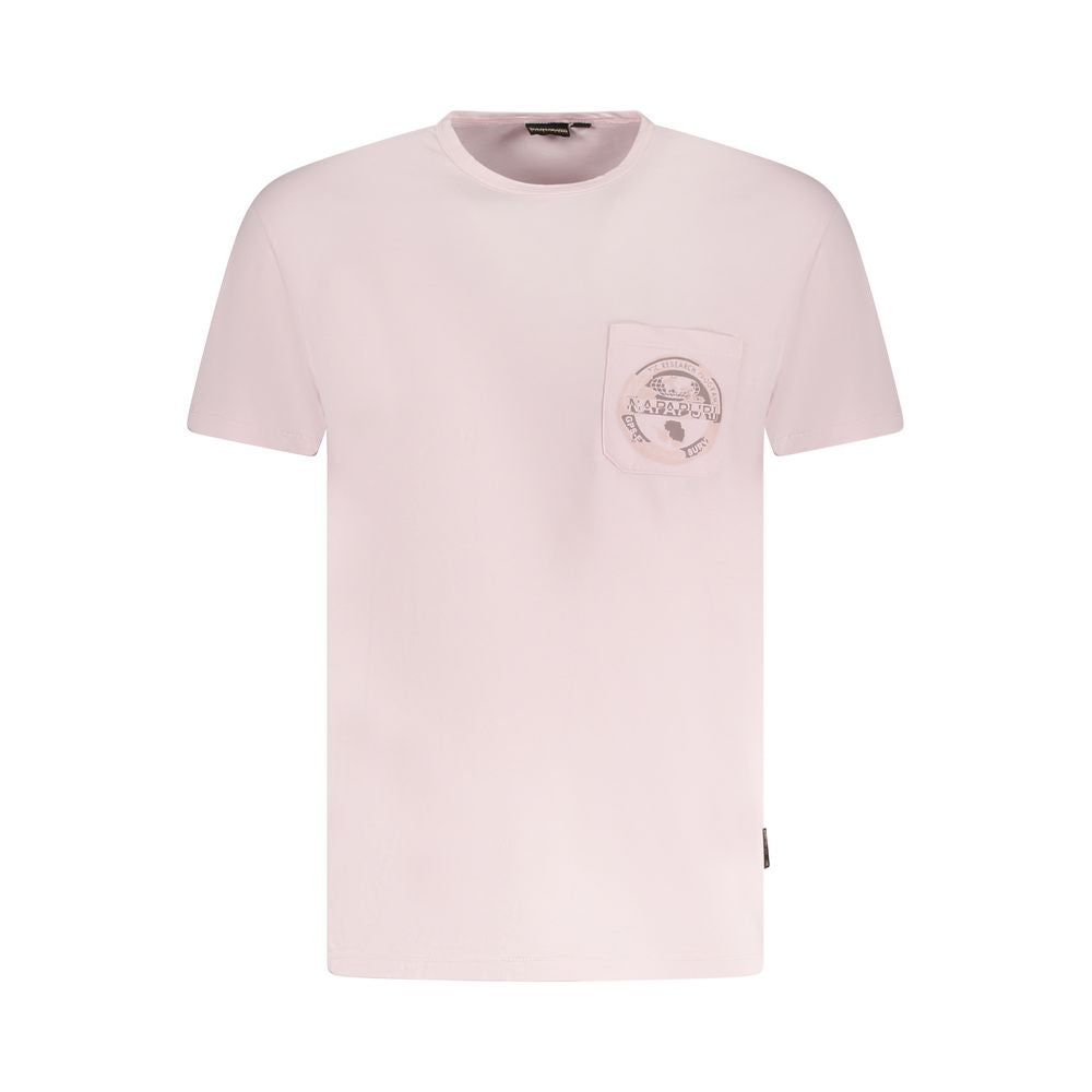 Napapijri Rosa Baumwolle Männer T-Shirt