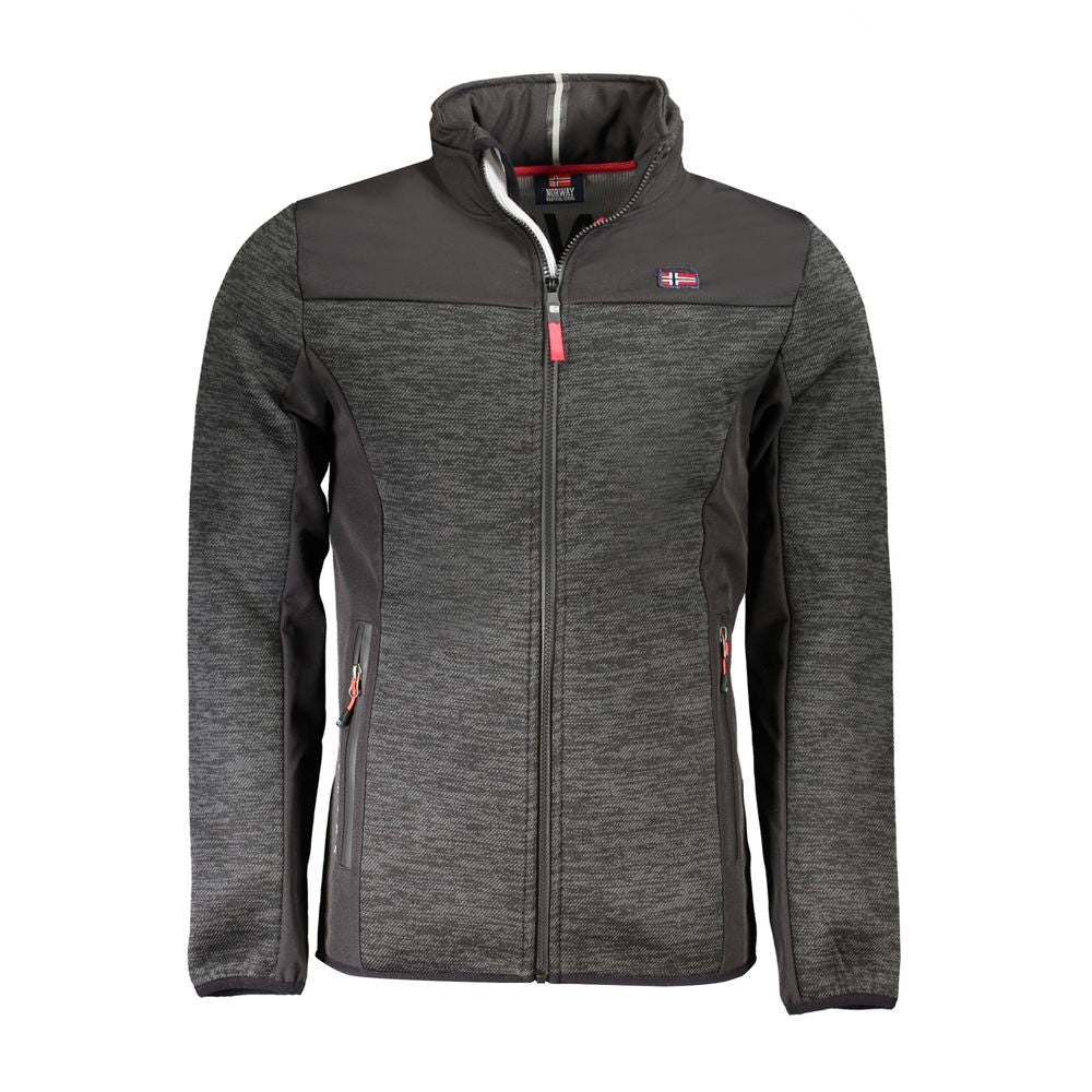 Norway 1963 Schwarze Polyester-Sportjacke für Männer