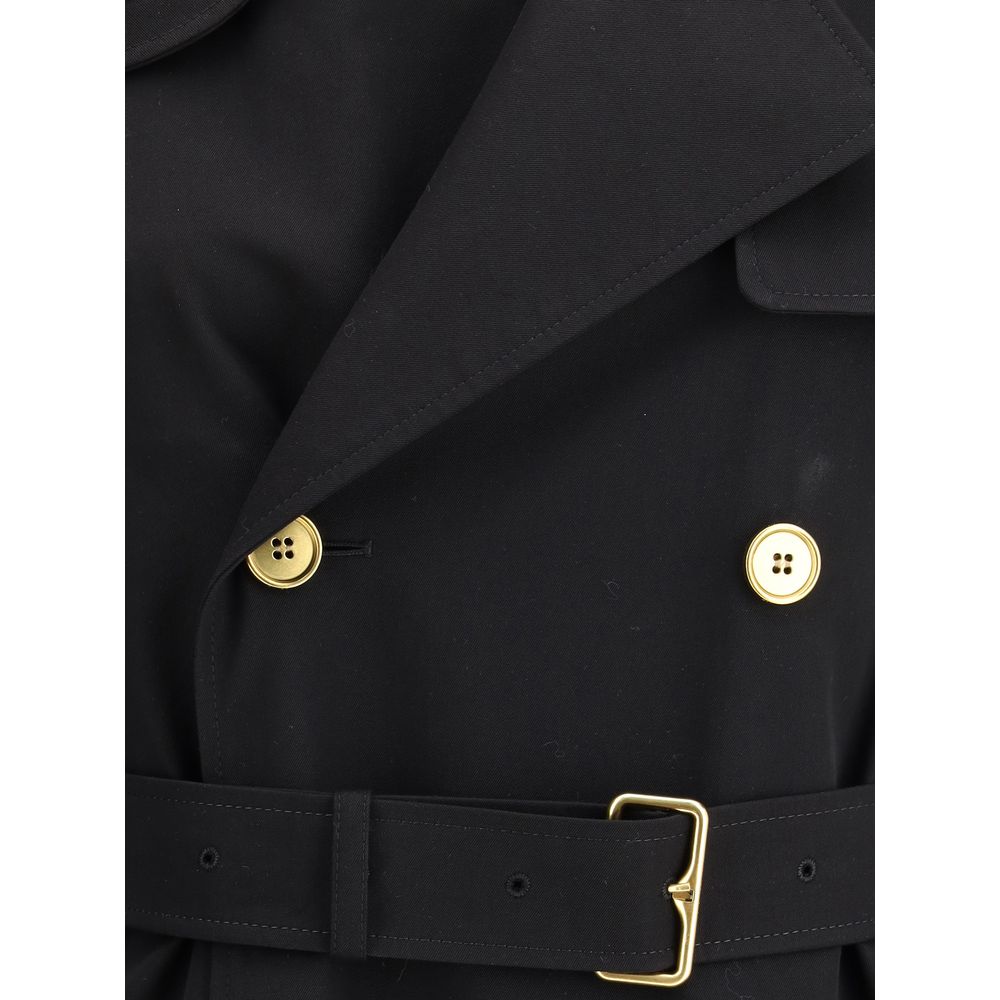 Burberry Castleford langer Trenchcoat mit Karokragen