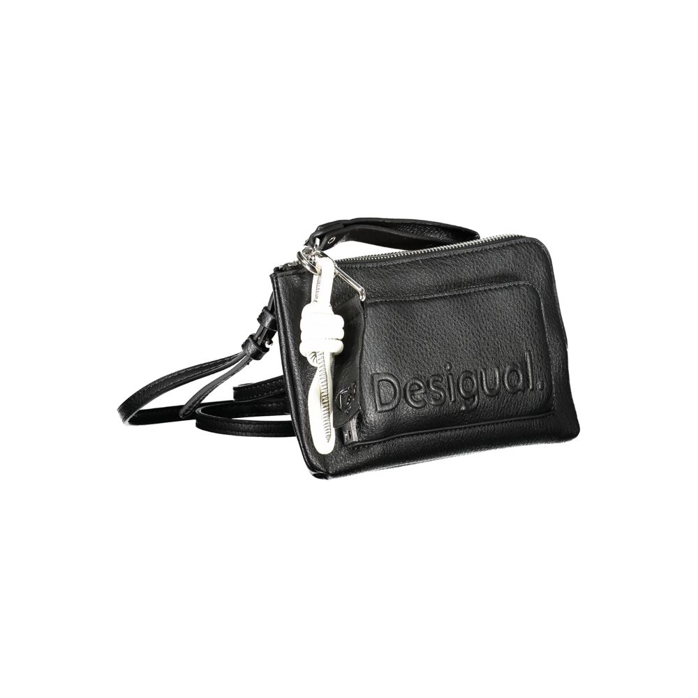 Desigual Schwarze Polyethylen-Handtasche