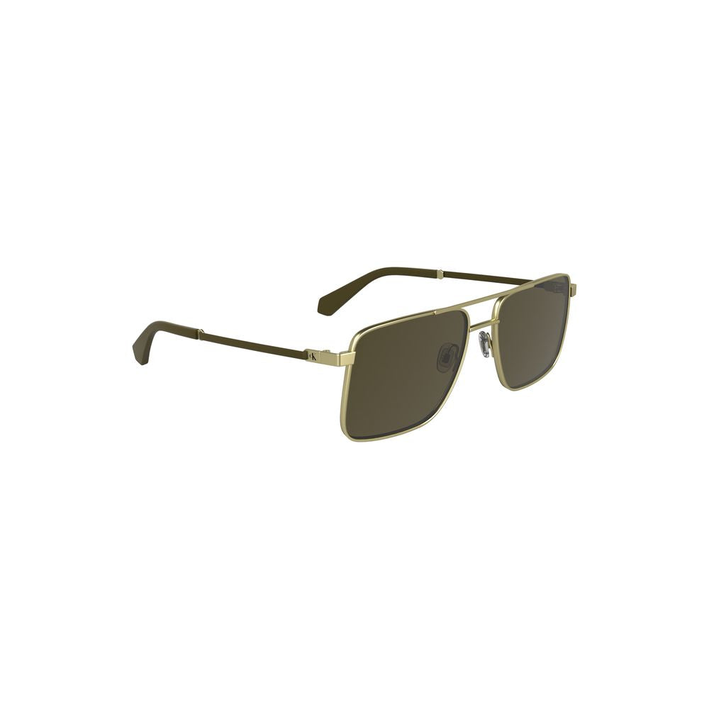 Calvin Klein Gold Metall Männer Sonnenbrille