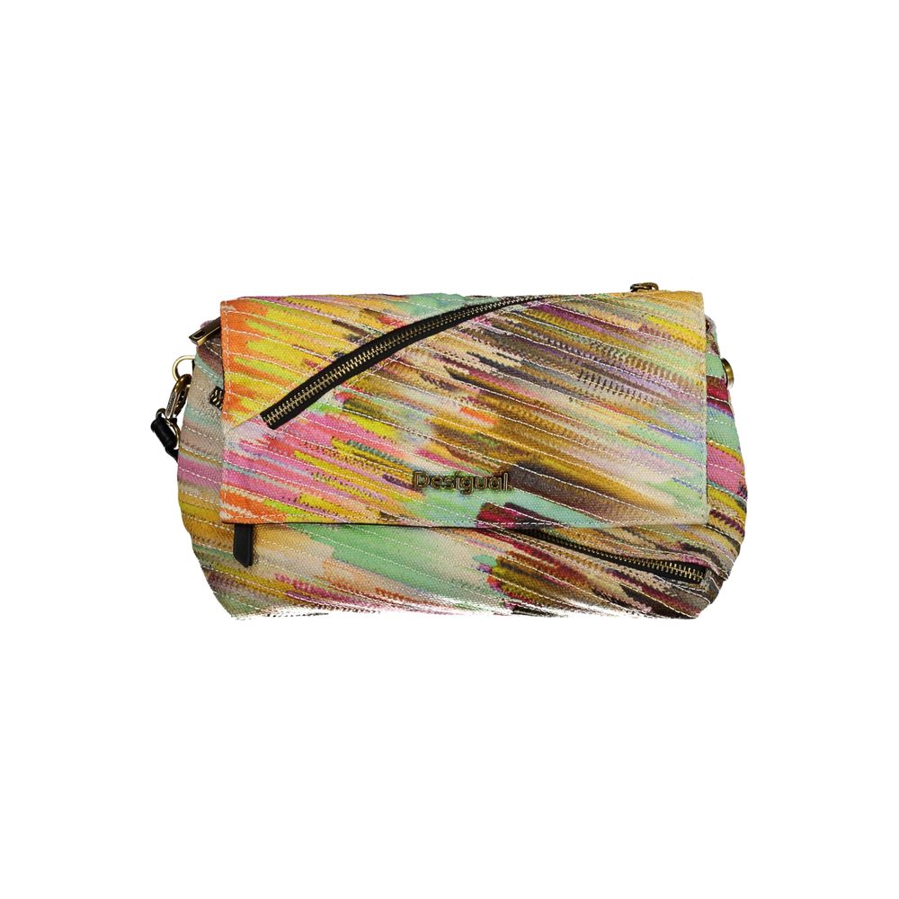 Desigual Gelbe Polyester-Handtasche