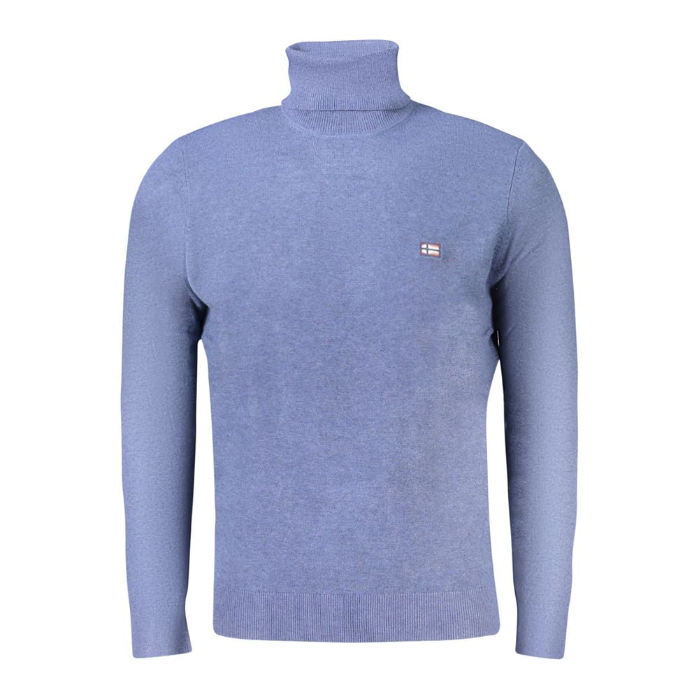 Norway 1963 Blauer Pullover aus Wolle für Männer