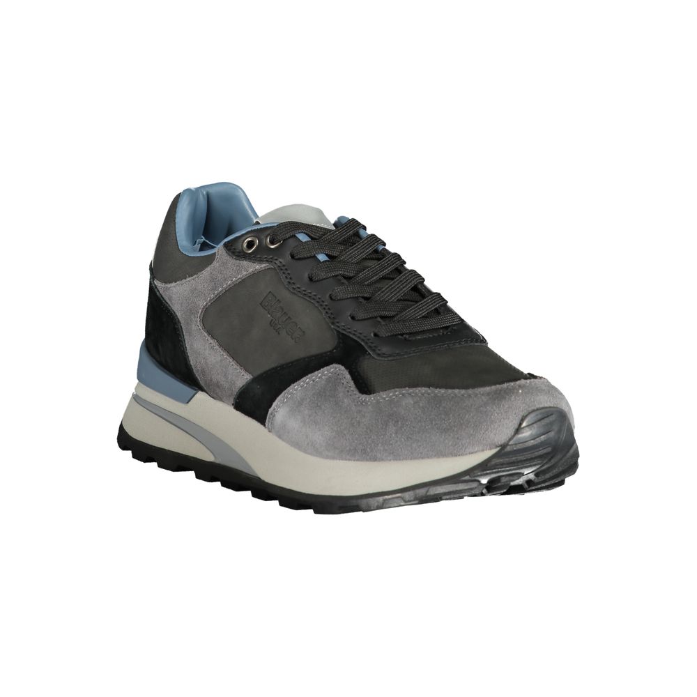 Blauer Graue Polyethylen Herren Sneaker