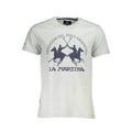 La Martina Braunes Baumwoll-T-Shirt für Männer