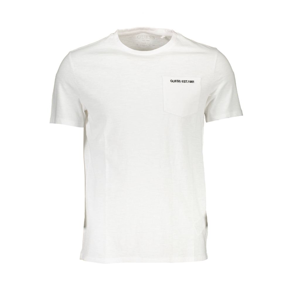 Guess Jeans Weißes Baumwolle Männer T-Shirt