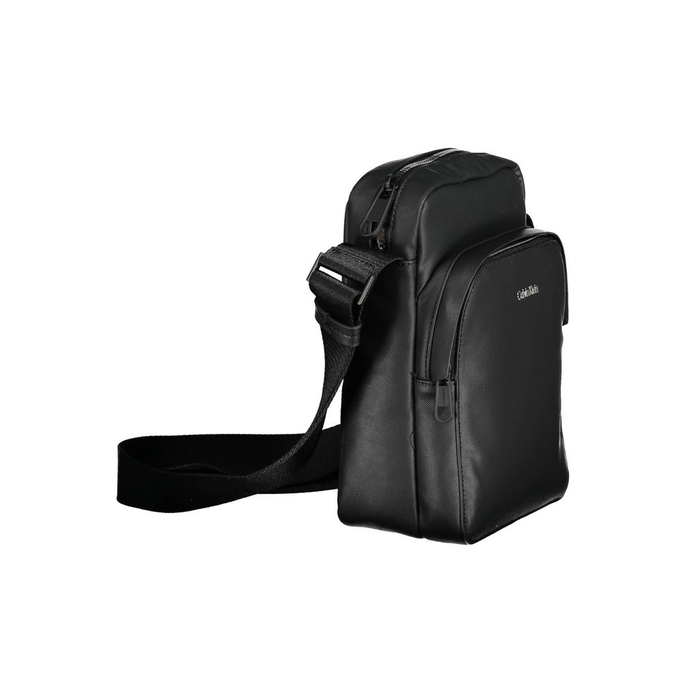 Calvin Klein Schwarze Polyester Männer Umhängetasche