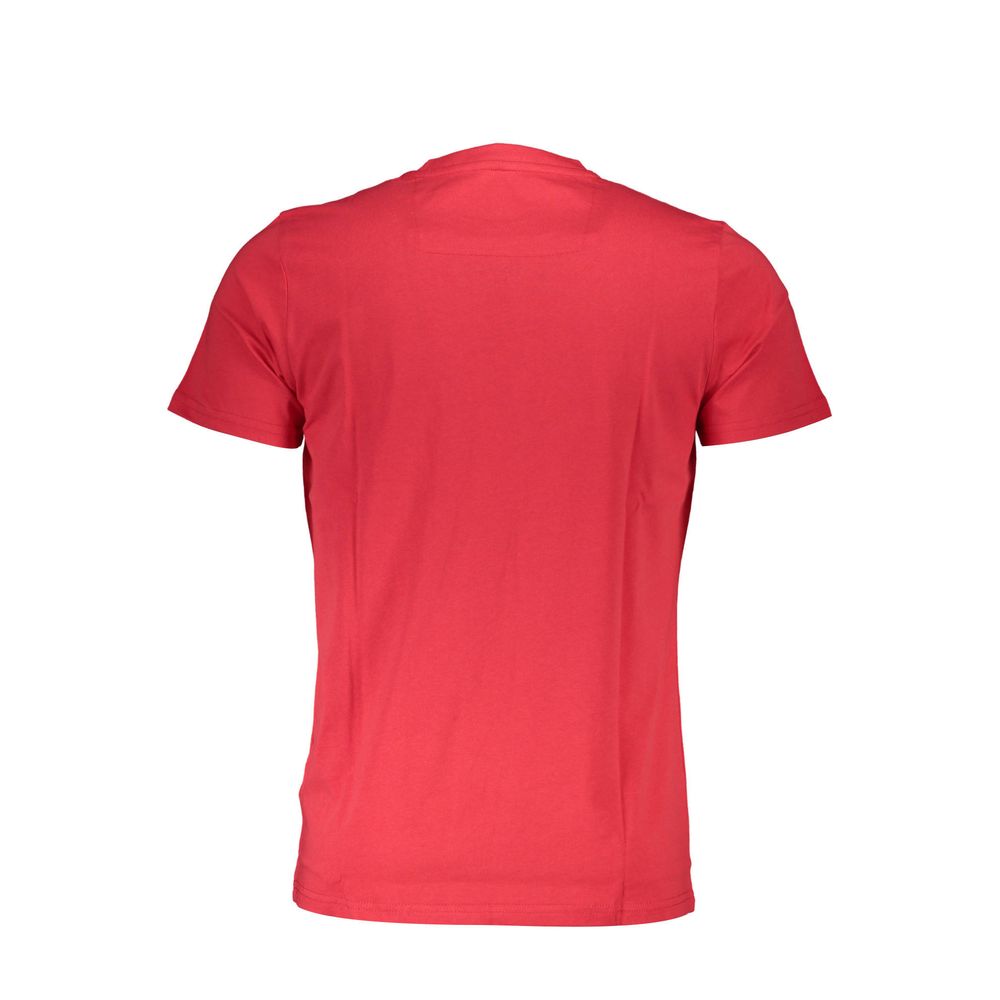 Cavalli Class Rotes Baumwolle Männer T-Shirt