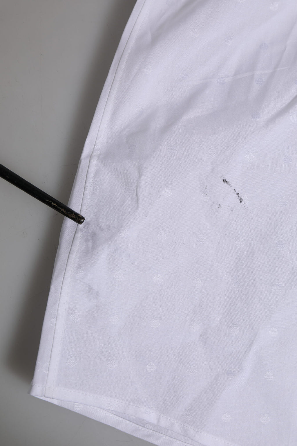 Dolce & Gabbana Weißes langärmeliges Hemd aus Baumwolle GOLD Formal