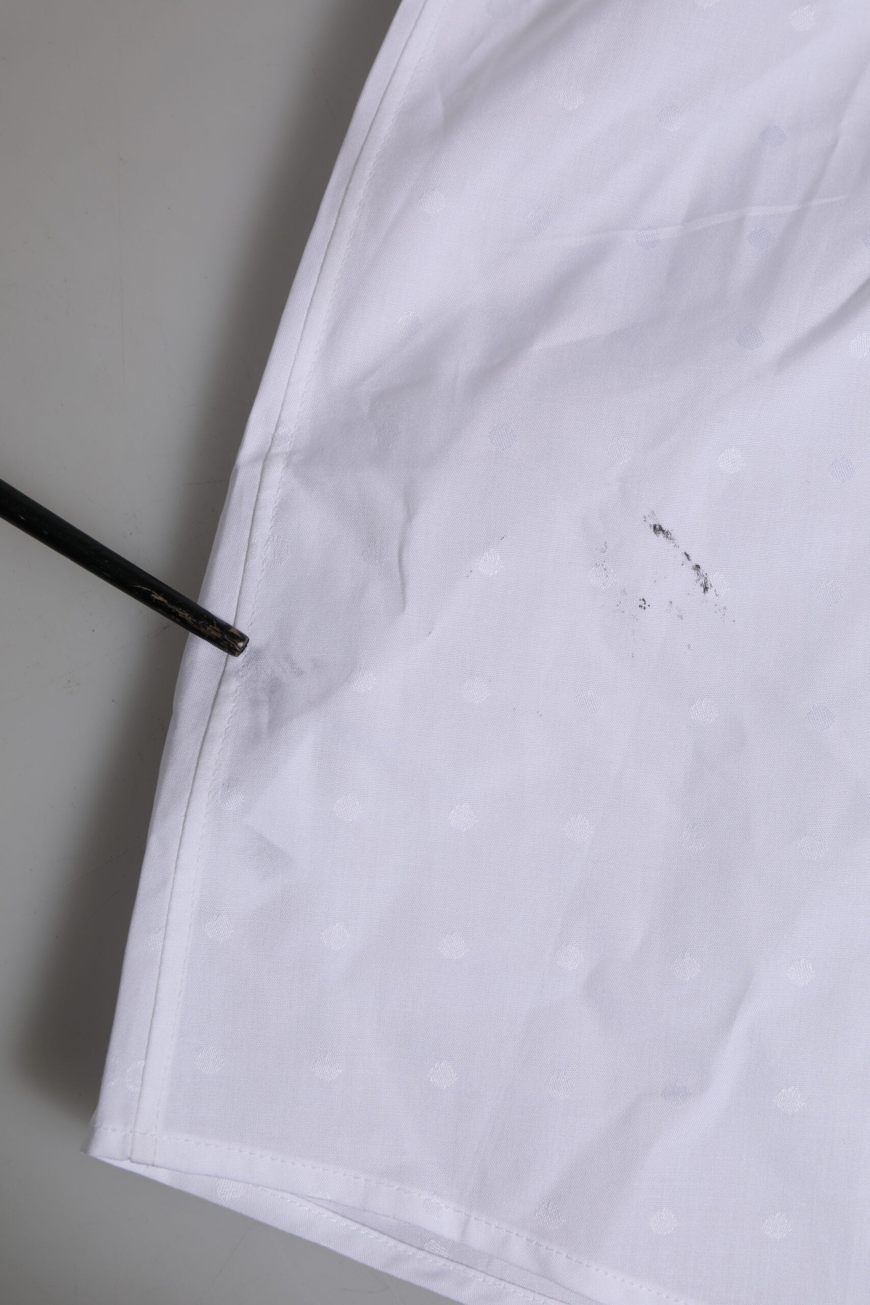 Dolce & Gabbana Weißes langärmeliges Hemd aus Baumwolle GOLD Formal