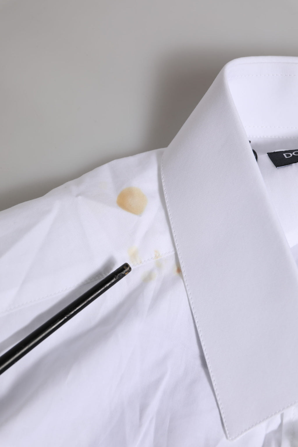 Dolce & Gabbana Weißes Langarmhemd aus Baumwolle MARTINI Formal