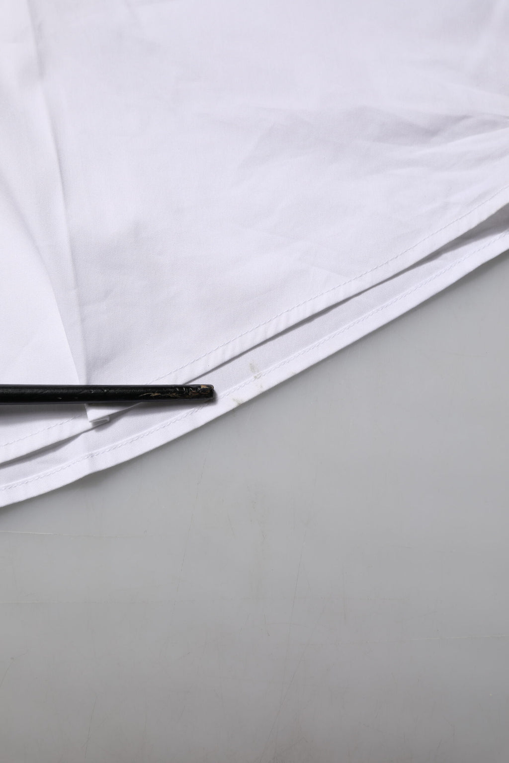 Dolce & Gabbana Weißes langärmeliges Hemd aus Baumwolle GOLD Formal