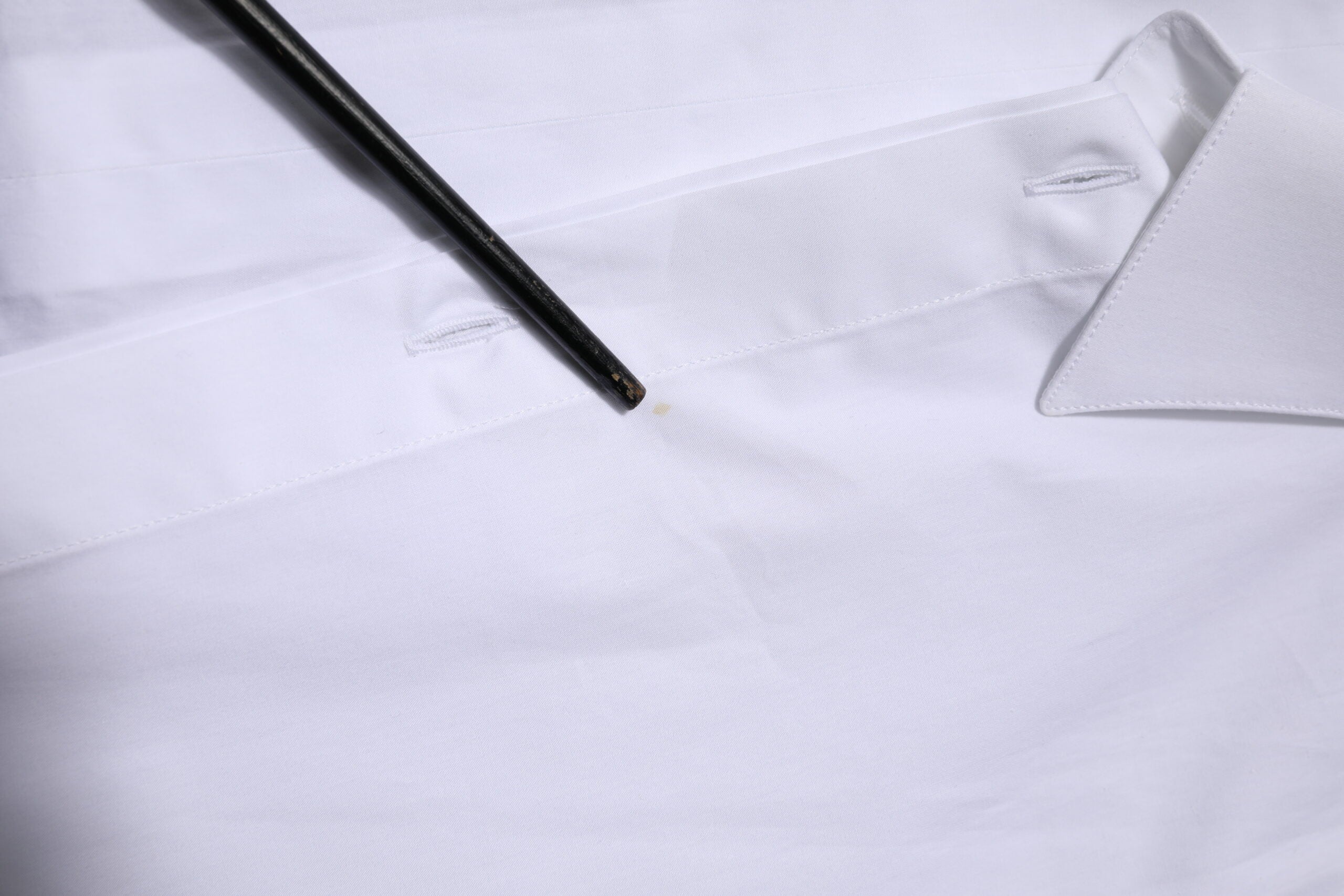 Dolce & Gabbana Weißes langärmeliges Hemd aus Baumwolle GOLD Formal