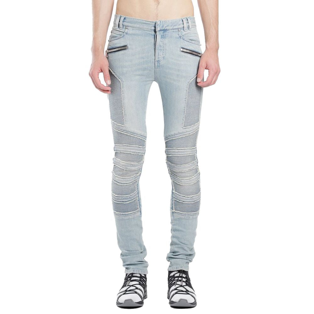 Balmain Blaue Baumwolljeans &amp