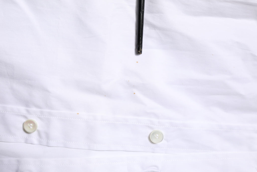 Dolce & Gabbana Weißes langärmeliges Hemd aus Baumwolle GOLD Formal