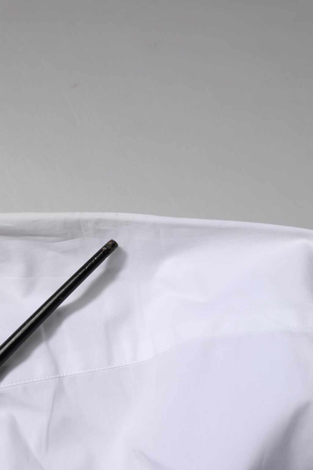 Dolce & Gabbana Weißes langärmeliges Hemd aus Baumwolle GOLD Formal