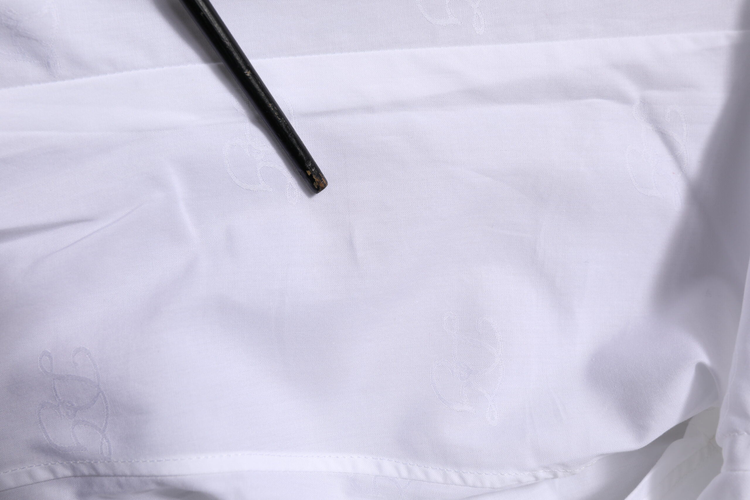 Dolce & Gabbana Weißes langärmeliges Hemd aus Baumwolle GOLD Formal