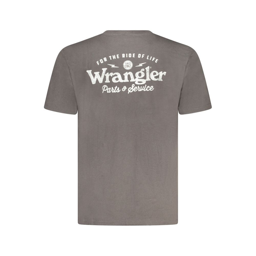 Wrangler Schwarzes T-Shirt aus Baumwolle