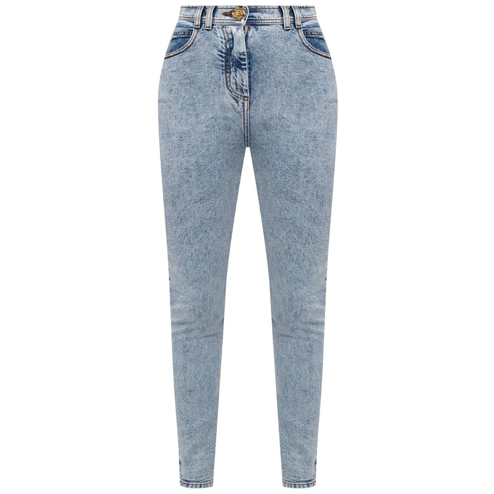 Balmain Blaue Baumwolljeans &amp