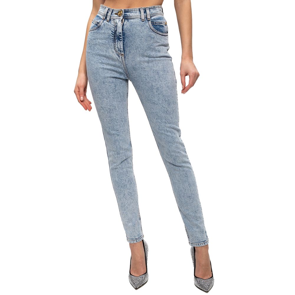 Balmain Blaue Baumwolljeans &amp
