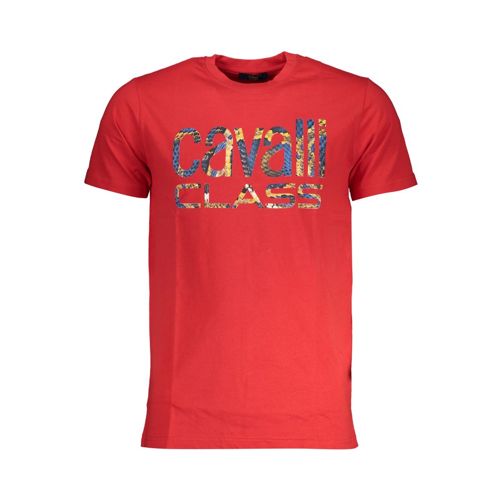 Cavalli Class T-Shirt aus roter Baumwolle
