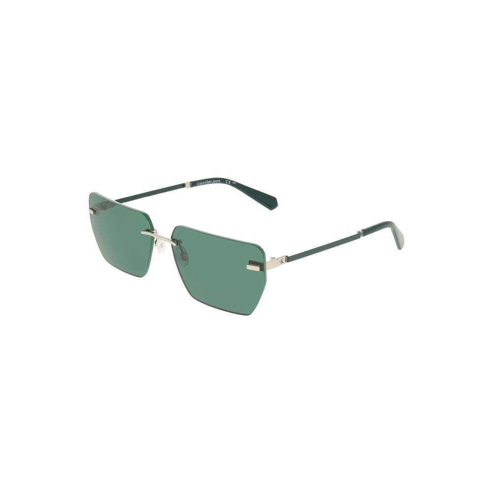 Calvin Klein Grüne Metall-Sonnenbrille für Männer