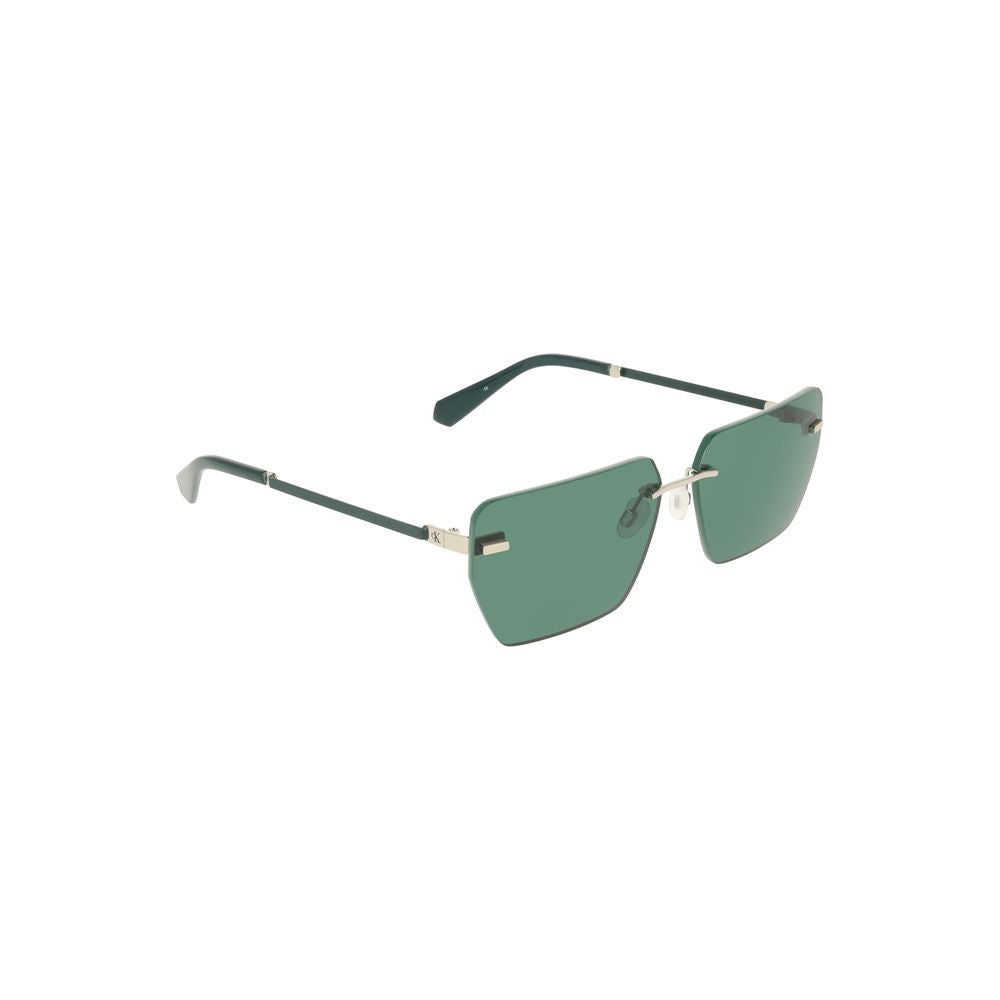 Calvin Klein Grüne Metall-Sonnenbrille für Männer