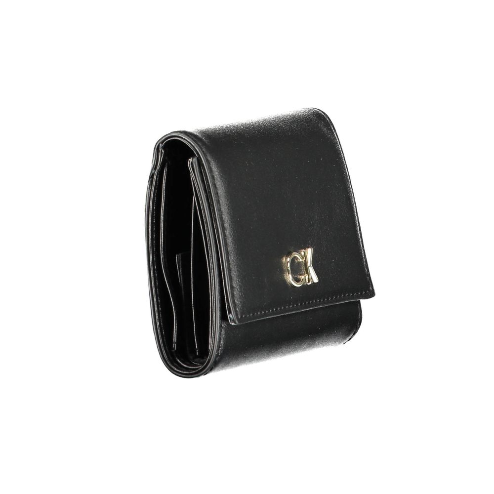 Calvin Klein Schwarzes Polyester Portemonnaie für Frauen